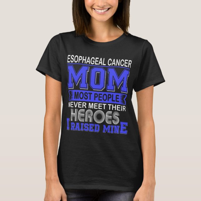Stolt Matstrupscancer Mamma Jag Uppfostrade Min T Shirt (Framsida)
