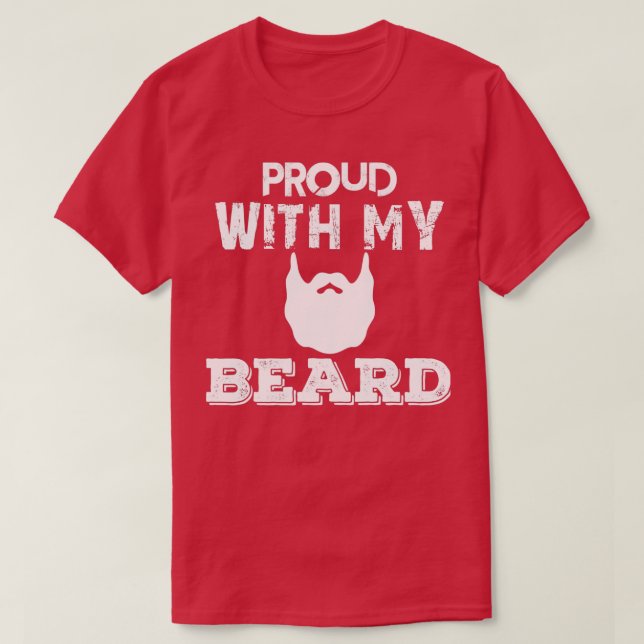 stolt med mitt Beard Classic TShirt T Shirt (Design framsida)