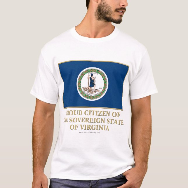 Stolt medborgare av Virginia T-shirt (Framsida)