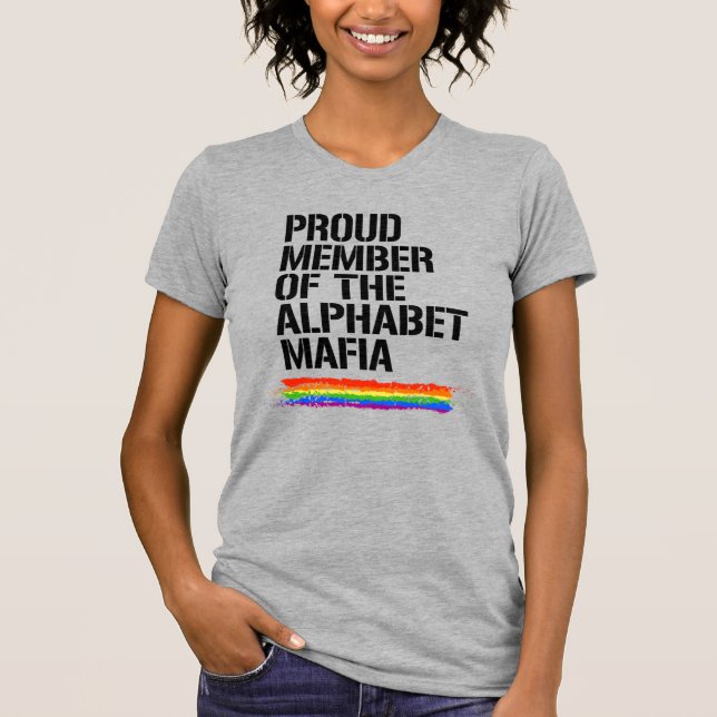 Stolt medlem av Alfabetet Mafia T Shirt (Framsida)
