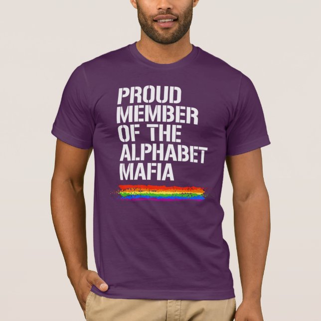 STOLT MEDLEM AV ALFABETMAFIA T SHIRT (Framsida)