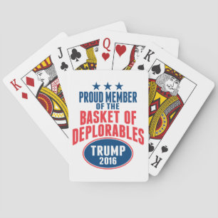 stolt medlem av Basket i Deplorables - Trump Casinokort