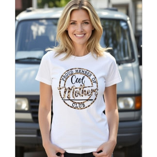 Stolt medlem av coola mödrars klubb - Rolig mamma T Shirt
