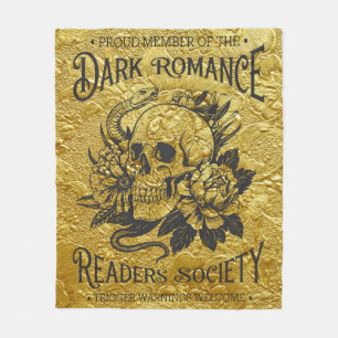 Stolt medlem av Dark Romance Reader Society Fleecefilt