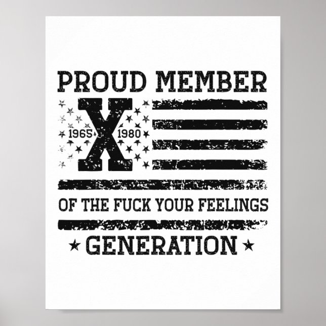 stolt medlem av dina känslor, Gen X USA 4:e Poster (Framsidan)