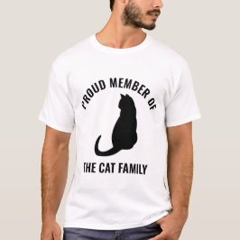 stolt medlem av kattfamiljen t shirt