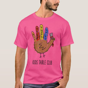 stolt medlem av Kids Bord Klubb Thanksgiving Fami T Shirt
