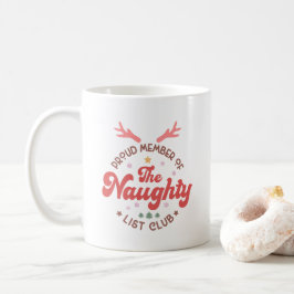 stolt medlem av klubben christmas på högtalarlista kaffemugg
