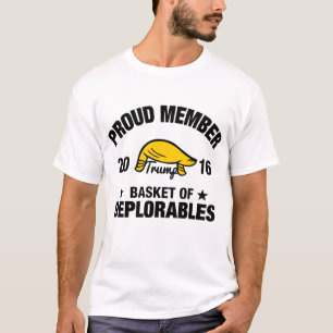 Stolt medlem basketen av Deplorables trumf Tee Shirt