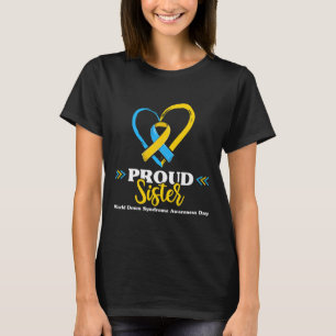 Stolt medvetenhet om Downs syndrom syster ske 2 T Shirt