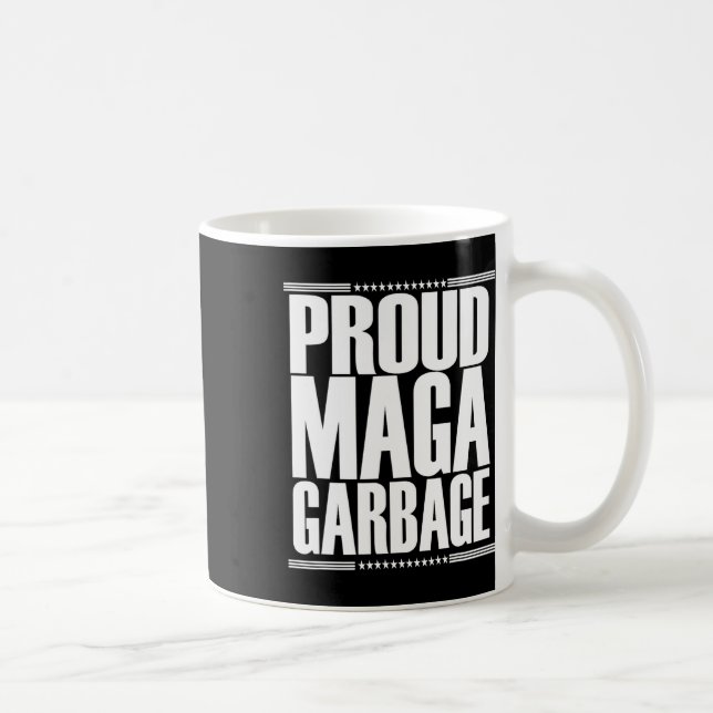 Stolt Mega Garbyge Trump Supporter 4  Kaffemugg (Höger)