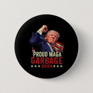 Stolt Mega Garbyge Trump-supportör 11  Knapp