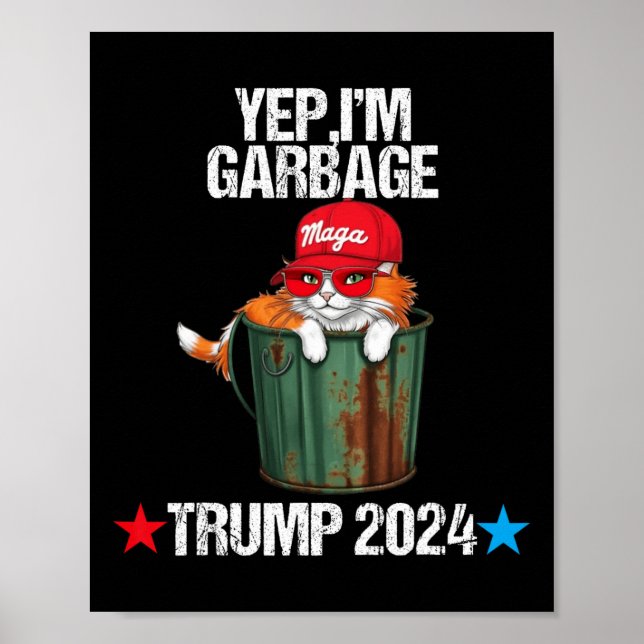 Stolt Mega Katt Garbyge Biden Skräpiga Fans Kläder Poster (Framsidan)