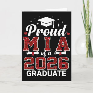 Stolt Mia över en 2026 examen senior examen Ja Kort