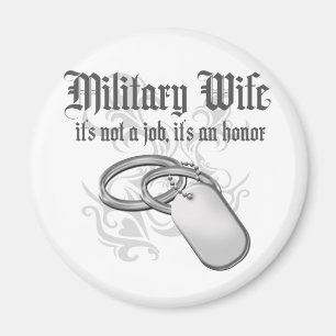 Stolt militär fru magnet