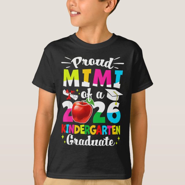 Stolt mimi till en examenklass 2026 barn  t shirt (Framsida)