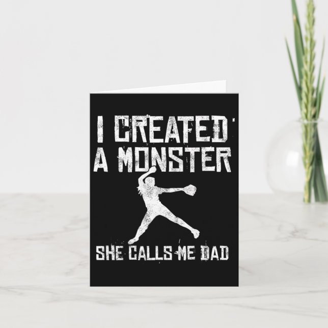 Stolt Mjukis Pappa - Jag Skapade Ett Monster Hon K Kort (Framsida)
