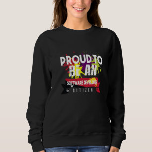 Stolt mjukvaruutvecklarmedborgare yrke karriär t shirt