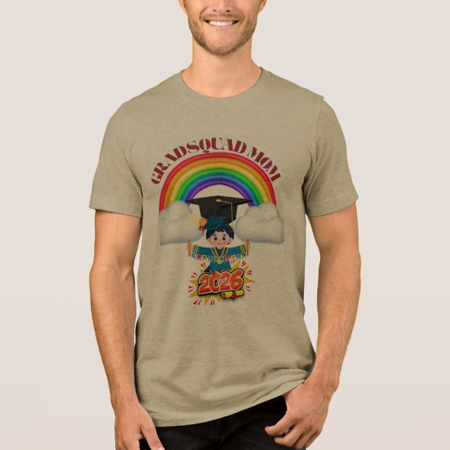 Stolt Momma Examensklassen 2026 T Shirt (Framsida)