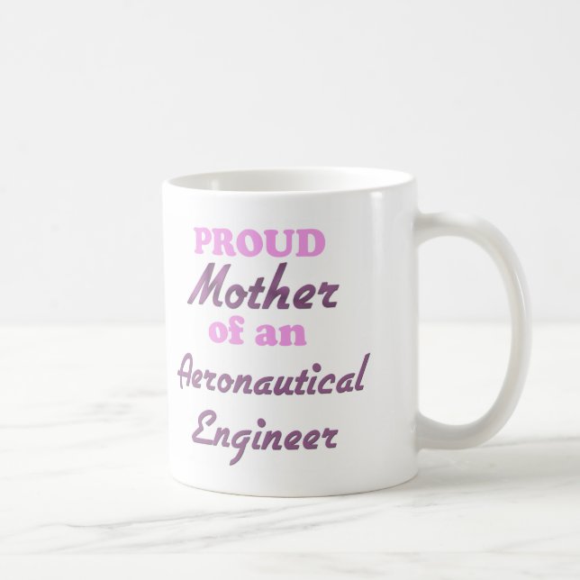 Stolt mor av en Aeronautical ingenjör Kaffemugg (Höger)