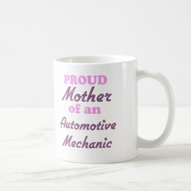 Stolt mor av en automatisk mekaniker kaffemugg (Höger)