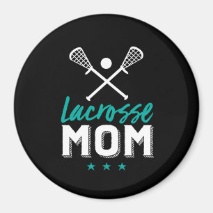 Stolt mor för Lacrossemamma av sportspelareungen Magnet