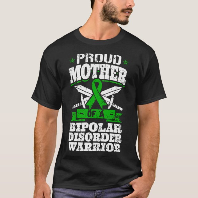 stolt Mor i en bipolär sjukdomskarriär T Shirt (Framsida)