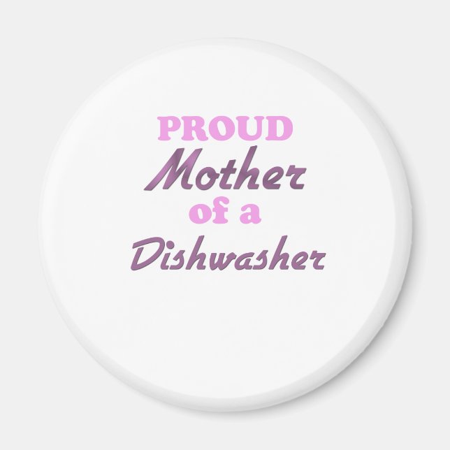 stolt Mor i en Dishwasher Magnet (Framsidan)