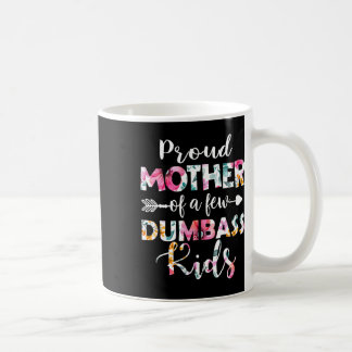 stolt Mor i en liten dub Kids Blommigt Mödrar Da Kaffemugg