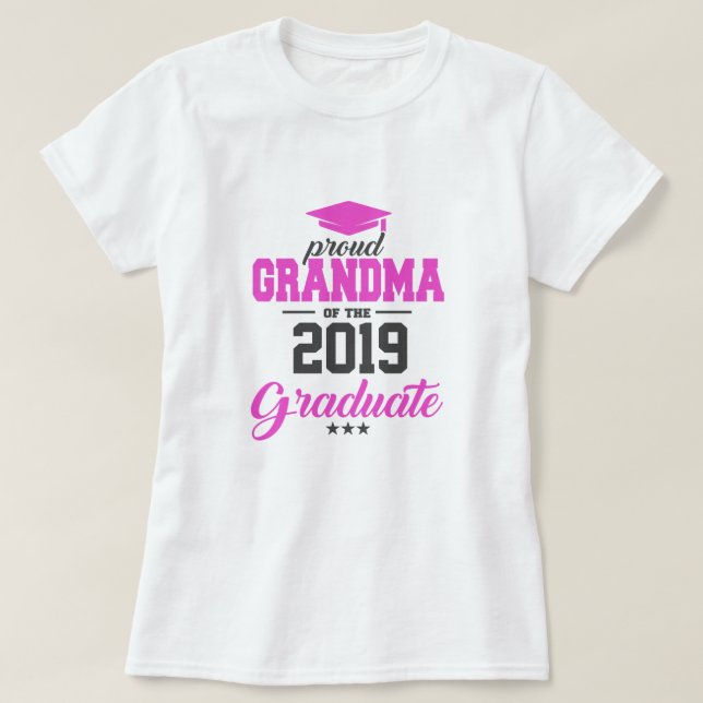 Stolt mormor av den doktorand- T-tröja T Shirt (Design framsida)