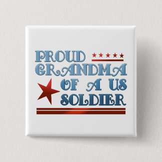 Stolt mormor av en US-soldat Knapp