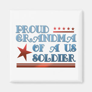 Stolt mormor av en US-soldat Magnet