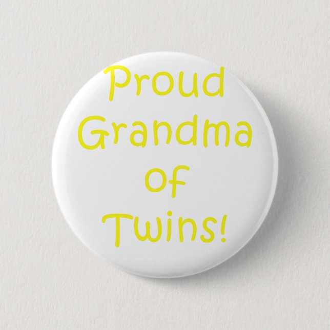Stolt mormor av twillingar knapp (Framsida)