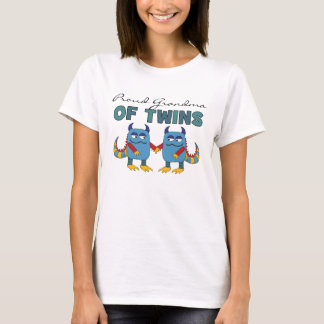 Stolt mormor av twillingar t-shirt