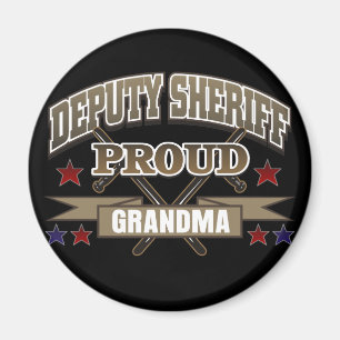 Stolt mormor för ställföreträdande sheriff magnet