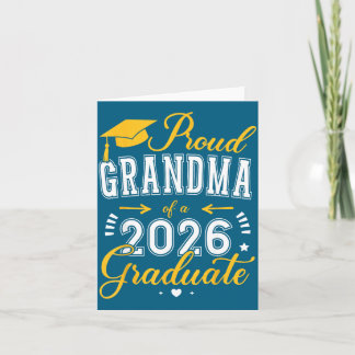 Stolt Mormor Klass 2026 Examen Illustration Kort