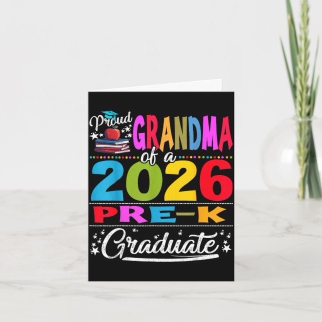 Stolt mormor till 2026 års förskoleutexaminerade m kort (Framsida)