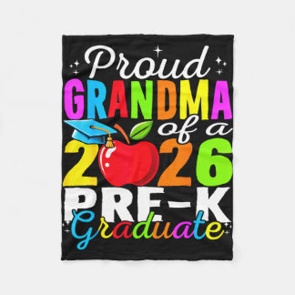 Stolt mormor till 2026 pre-k examen mammors dag fleecefilt