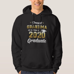 Stolt mormor till en examenklass 2020 avgångselev hoodie