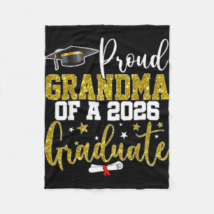 Stolt mormor till en examenklass 2026 seniär  fleecefilt