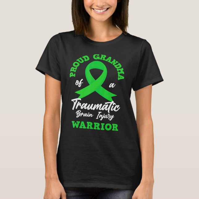 stolt mormor vid en allvarlig hjärnskada t shirt (Framsida)
