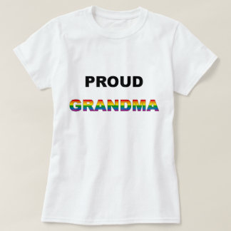 Stolt mormorregnbåge LGBT T-shirt