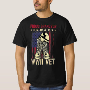 stolt morson på en wwii vet är världskrig två vete t shirt