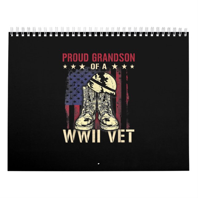 stolt morson på en Wwii Vet Världskrig Gift Kalender (Omslag)