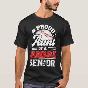 stolt Moster av Baseball Senior 2024 Studenten T Shirt