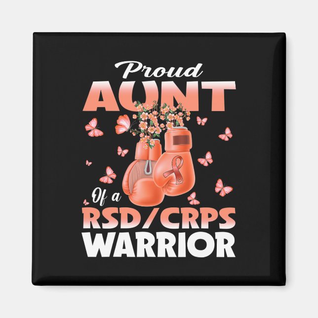 stolt Moster i en rsd CRS Warrior Awareness Boxing Magnet (Framsidan)