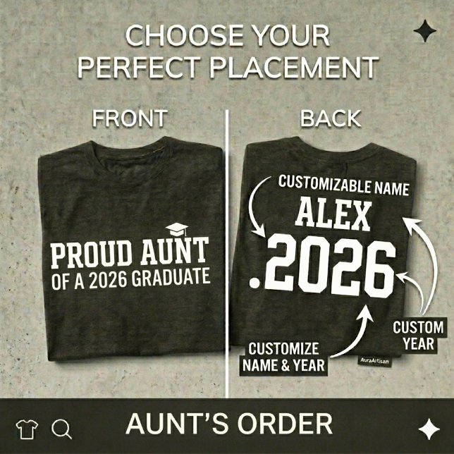 STOLT MOSTER • Klass 2026 Personlig Examen T Shirt (Skapare uppladdad)