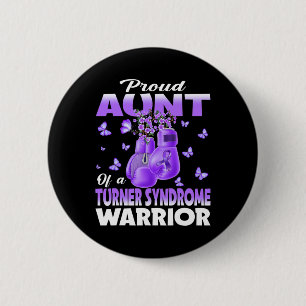 stolt Moster om Turner Syndrome Warrior Awareness Knapp