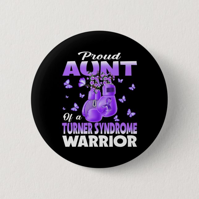 stolt Moster om Turner Syndrome Warrior Awareness Knapp (Framsida)