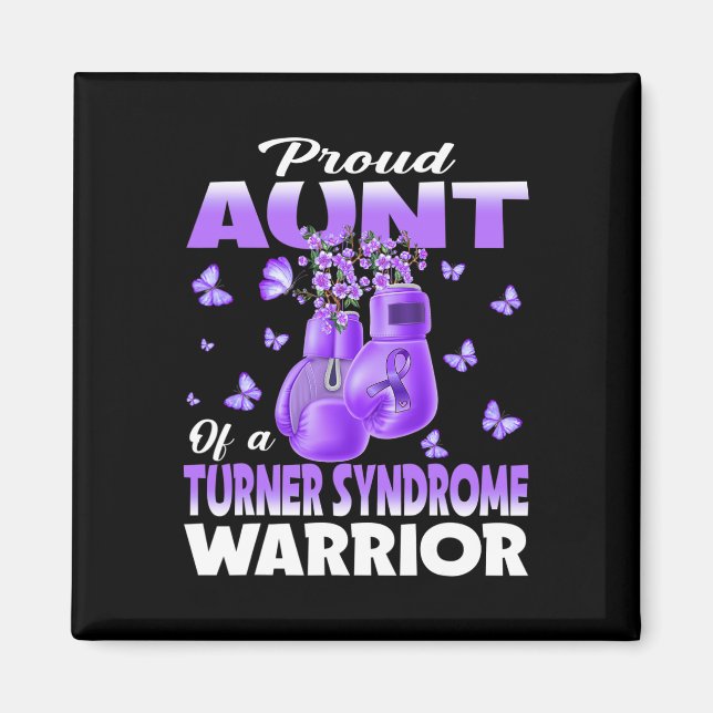 stolt Moster om Turner Syndrome Warrior Awareness Magnet (Framsidan)